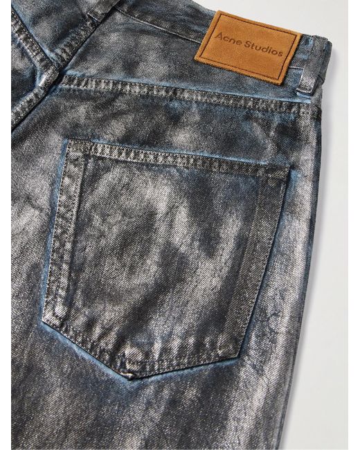 Acne Weit geschnittene Jeans mit Beschichtung in Gray für Herren