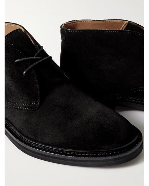 Mr P. Black Lucien Suede Chukka Boots for men