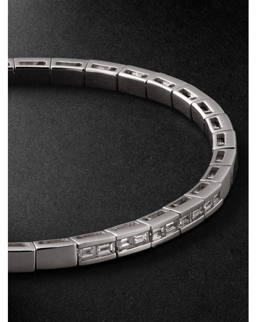 SHAY Black 18-Karat Diamond Bracelet for men