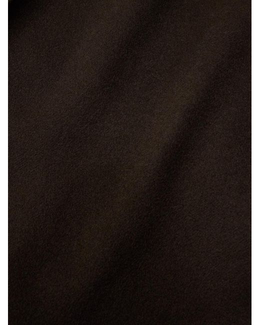 Zegna Black Cashmere And Silk-blend Coat for men
