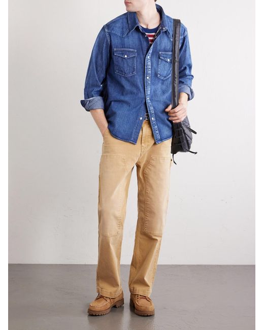 Visvim Blue Denim Western Shirt for men