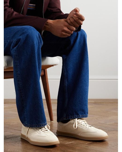 Paul Smith Natural Bailey Logo-embossed Nubuck Sneakers for men