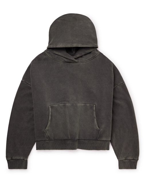 Entire studios Gray Enzyme-washed Cotton-jersey Hoodie for men
