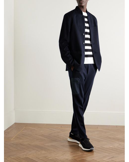 Sease Blue Ellen 2.0 Unstructured Wish Virgin Wool And Cashmere-Blend Felt Blazer for men