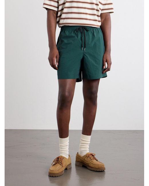 Corridor NYC Green Shell Drawstring Shorts for men