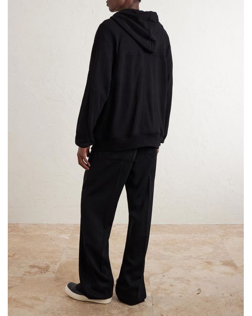 Rick Owens Blue Organic Cotton-terry Zip-up Hoodie for men