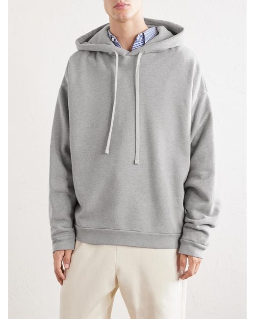 Agolde Gray Salford Cotton-Blend Jersey Hoodie for men