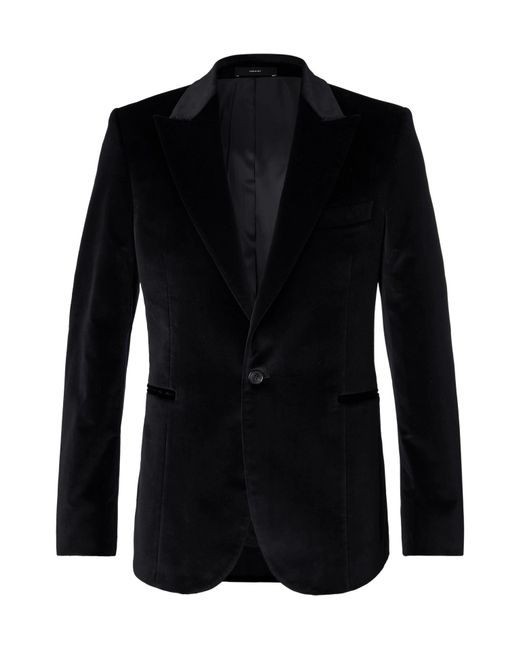 Paul Smith Black Soho Stretch-cotton Velvet Tuxedo Jacket for men