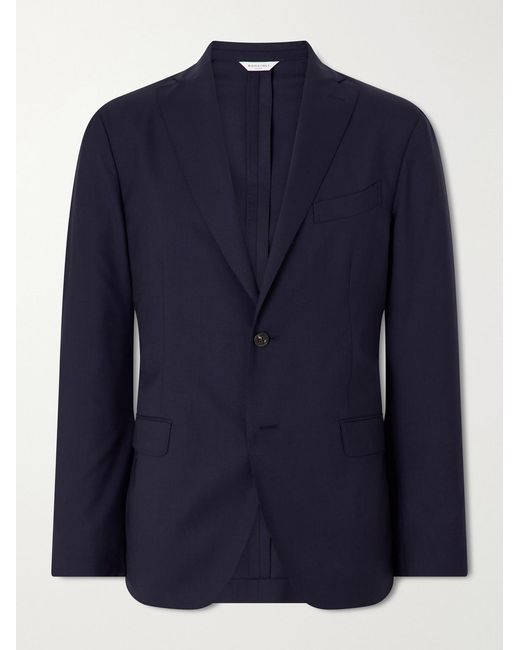 Boglioli Blue Virgin Wool Suit Jacket for men