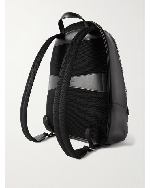 Berluti Black Time Off Scritto Logo-debossed Venezia Leather Backpack for men
