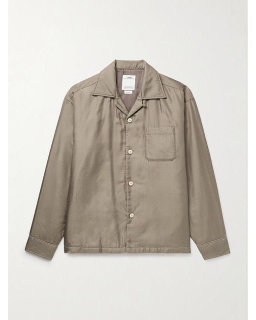Visvim Multicolor Keesey Convertible-Collar Padded Silk-Twill Shirt Jacket for men