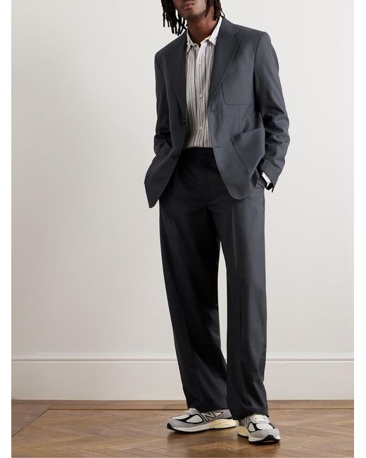 mfpen Black Wool Suit Jacket for men