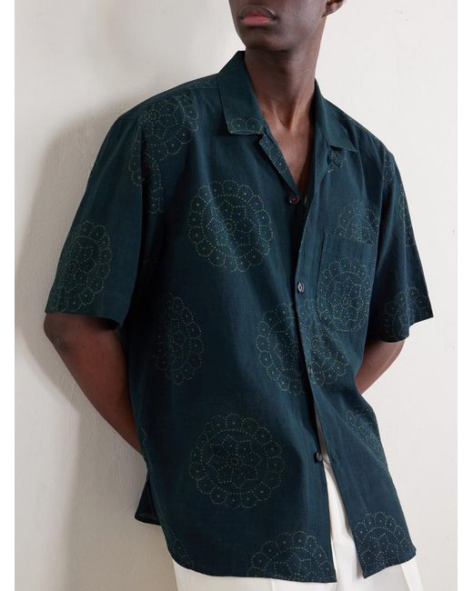 Kardo Blue Ronen Cotton Shirt for men