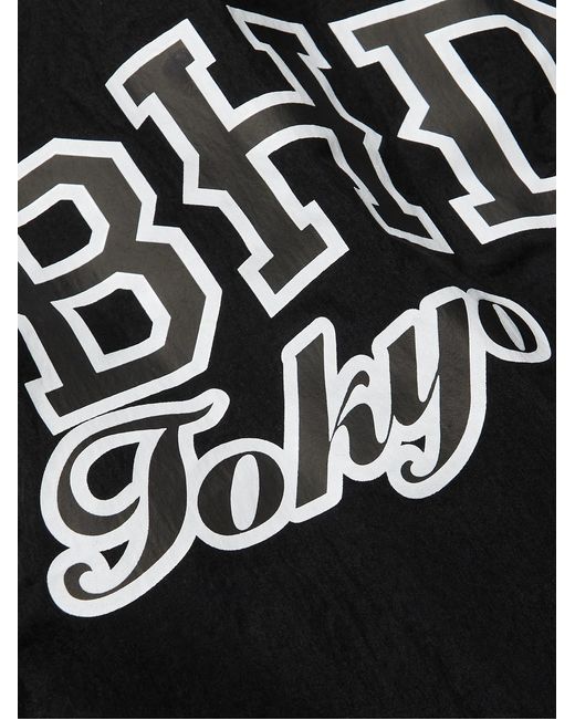 Neighborhood Black Logo-Print Sheltech Sweatshirt for men