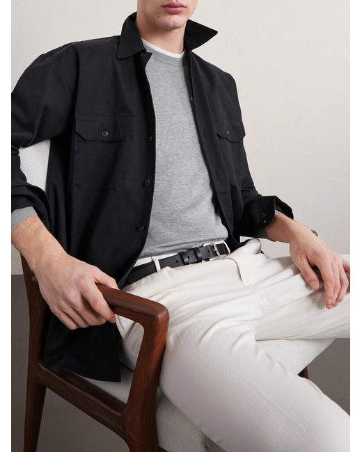 Slowear Gray Cotton And Silk-blend Sweater for men