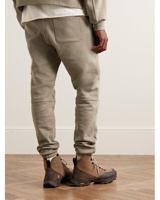John Elliott Natural Studio Fleece Escobar Slim-fit Tapered Cotton-jersey Sweatpants for men