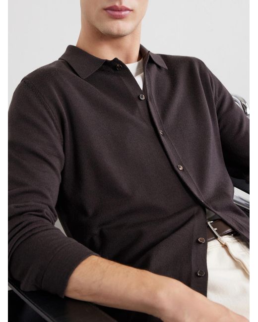Slowear Black Zanone Virgin Wool Sweater for men