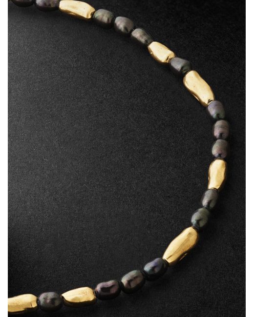 MAOR Black Hokkaido 18-Karat And Pearl Bracelet for men