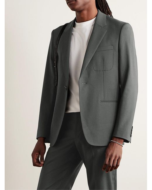 Theory Gray Lucas Ossendrijver Virgin Wool-Blend Twill Blazer for men