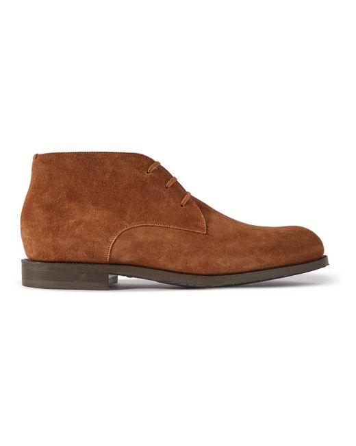 J.M. Weston Yucca Suede And Rubber Chukka Boots in Brown for Men | Lyst
