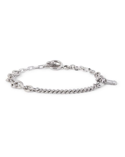 Paul Smith White Silver-tone Chain Bracelet for men