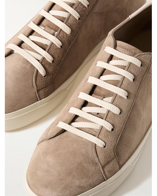 Brunello Cucinelli Natural Suede Sneakers for men