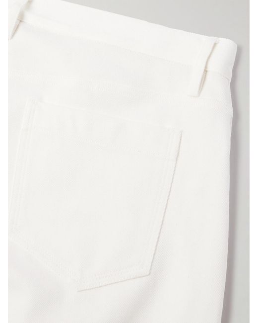 Gabriela Hearst White Anthony Slim-Fit Straight-Leg Organic Jeans for men