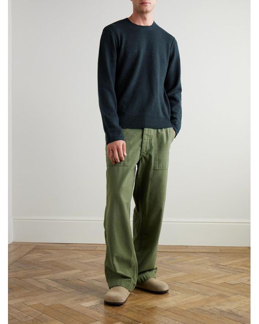 James Perse Blue Cashmere Sweater for men