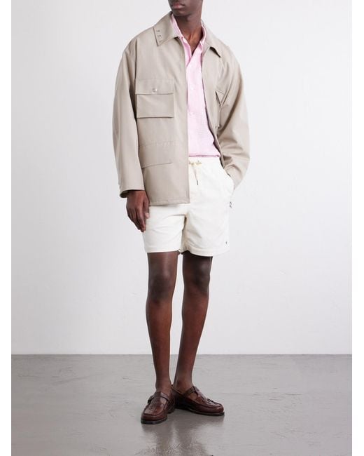 Polo Ralph Lauren Pink Logo-Embroidered Checked Linen And Cotton-Blend Shirt for men