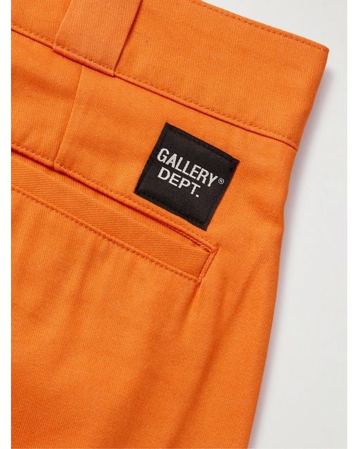 GALLERY DEPT. Orange Flared Cotton-Twill Chinos for men