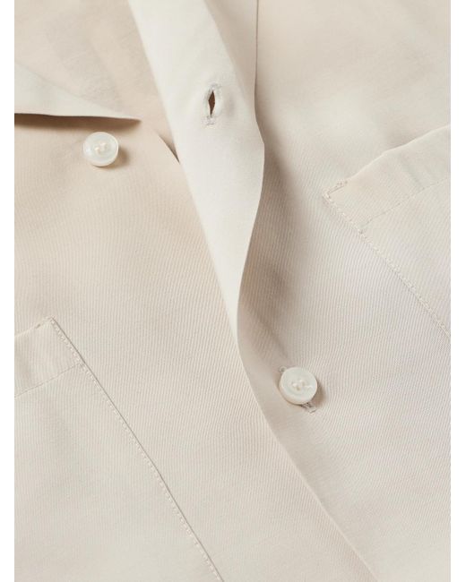 Amiri Natural Hollywood Print Bowling Shirt for men