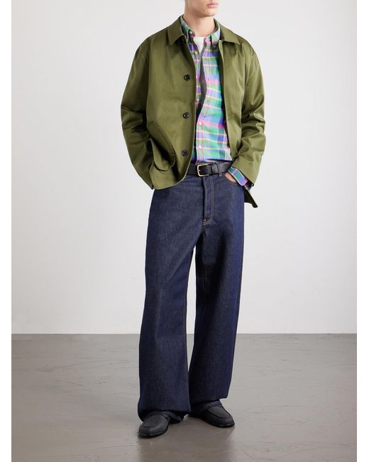 Paul Smith Green Stretch Cotton-twill Jacket for men