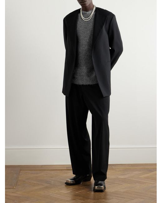 Jil Sander Pullover aus einer Stretch-Alpakawoll-Wollmischung in Gray für Herren