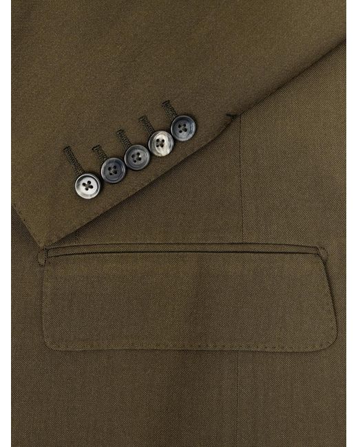 Tom Ford Black Slim-Fit Double-Breasted Wool, Cashmere And Silk-Blend Blazer for men