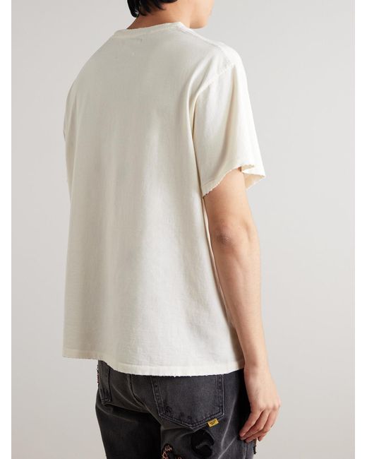 GALLERY DEPT. Natural University Logo-Print Cotton-Jersey T-Shirt for men