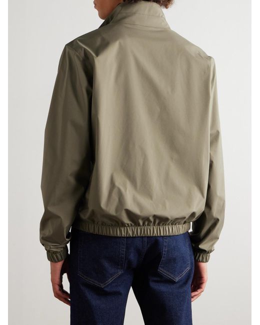 Loro Piana Green Reversible Windmate Storm System Nylon And Cashmere Blouson Jacket for men