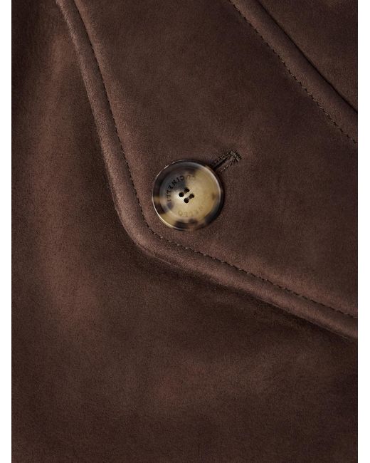 Brunello Cucinelli Brown Shearling Jacket for men