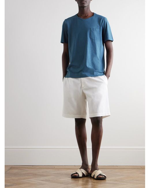 Massimo Alba Blue Panarea Cotton-Jersey T-Shirt for men