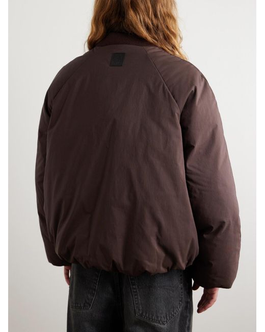 Loewe Brown Padded Cotton-blend Shell Bomber Jacket for men