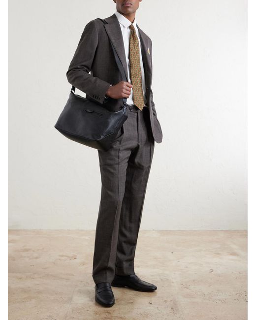 Berluti Black Toujours Full-Grained Leather Weekend Bag for men