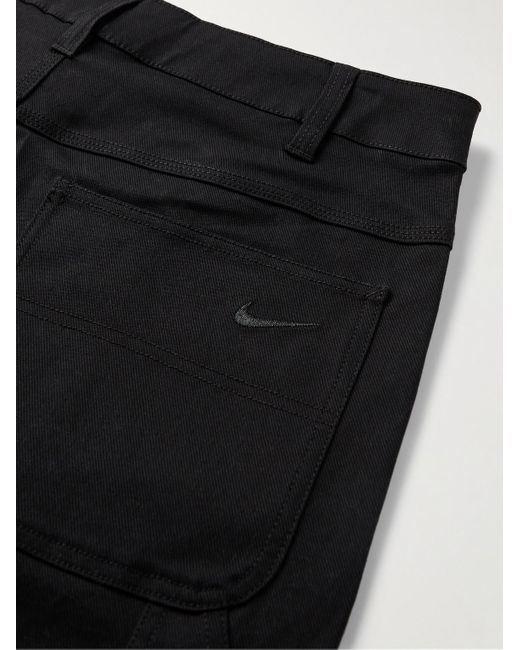 Nike Black Life Carpenter Straight-leg Cotton-blend Twill Trousers for men