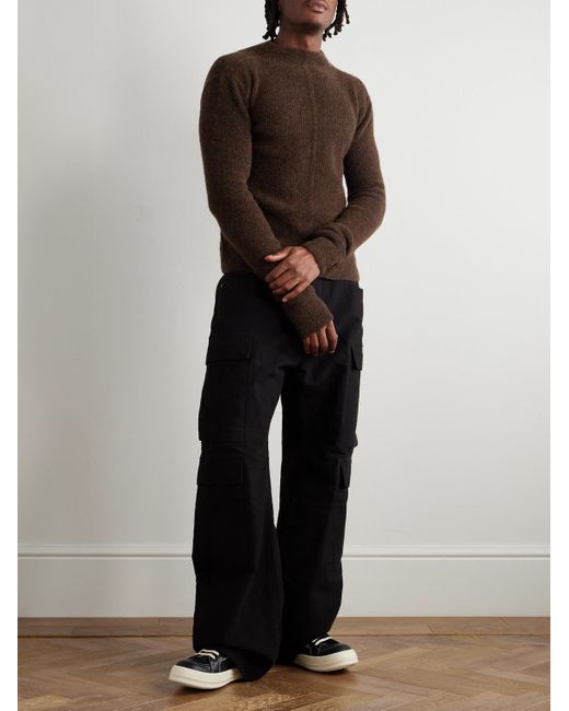 Pullover Slim-Fit di Rick Owens in Brown da Uomo