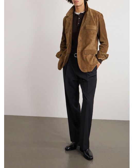 Tom Ford Brown Suede Jacket for men