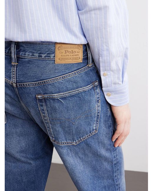 Polo Ralph Lauren Blue Straight-leg Distressed Jeans for men