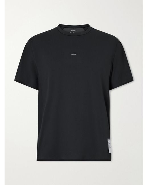 Satisfy Black Auralite Uv T-Shirt for men