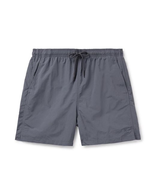 Norse Projects Gray Hauge Straight-leg Mid-length Recycled Swim Shorts for men