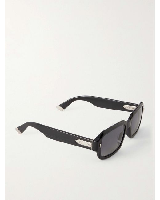 Dior Black Diortailoring Squared-Frame Acetate Sunglasses for men