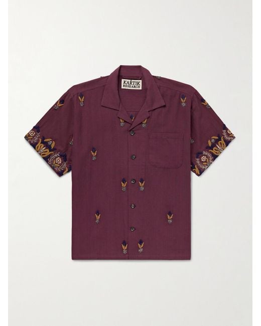 Camicia di Kartik Research in Purple da Uomo