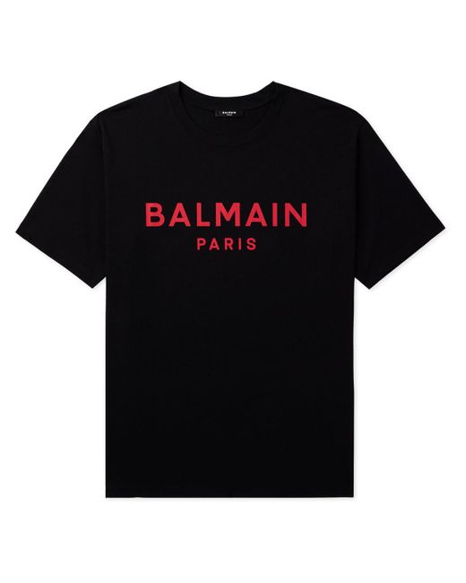 Balmain Black T-Shirt With Logo, ' for men