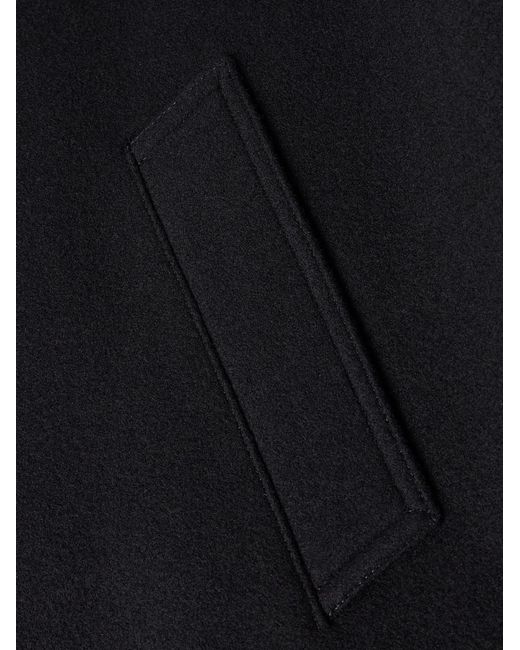 Logo-Embroidered Wool-Felt Jacket di Céline in Black da Uomo